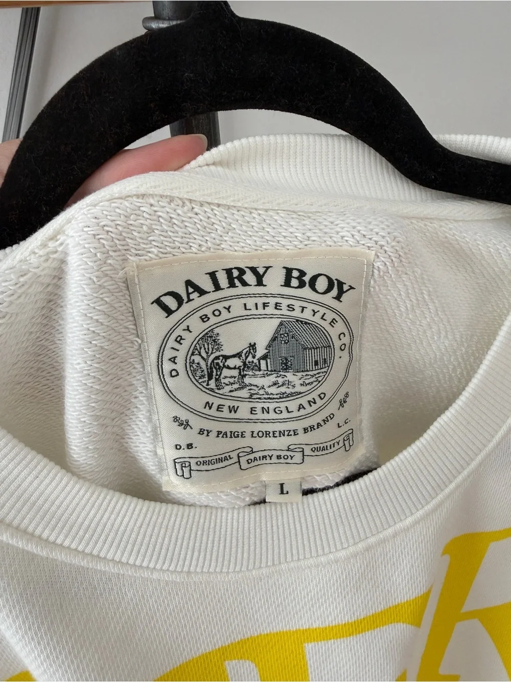 NWT Dairy Boy Masters Crewneck